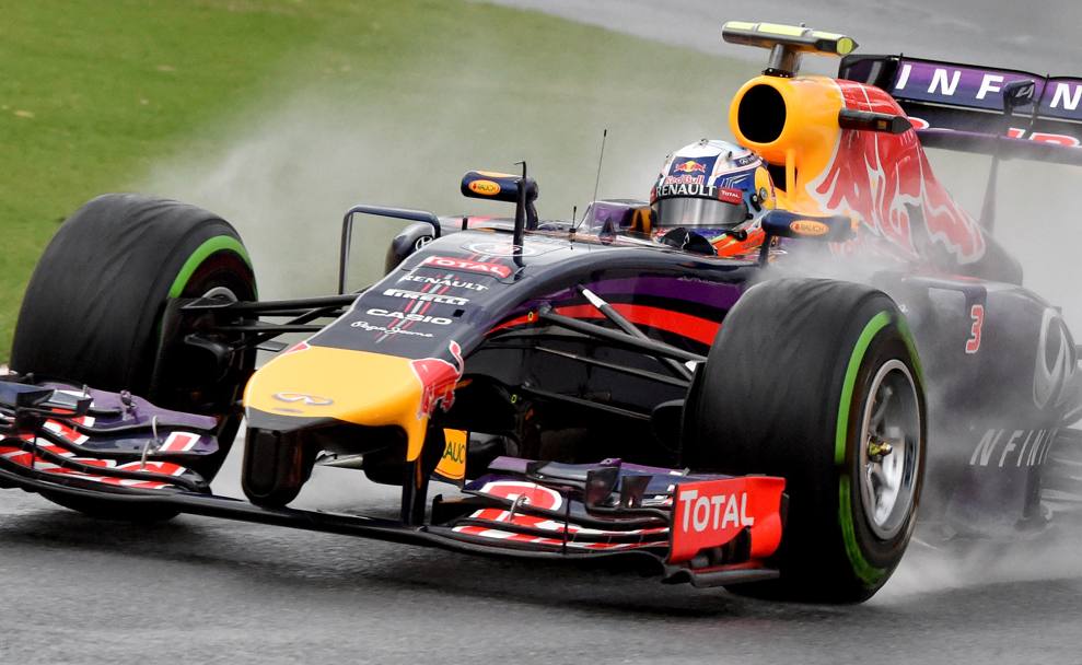 Bene Daniel Ricciardo con la Red Bull. Afp